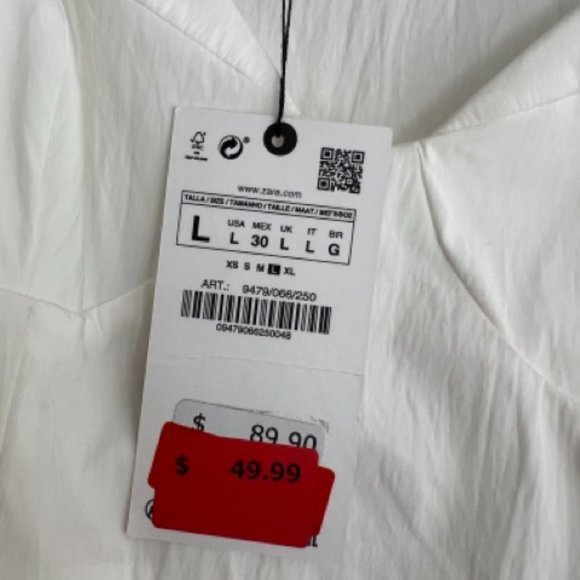 ZARA POPLIN MIDI DRESS - Picture 5 of 6